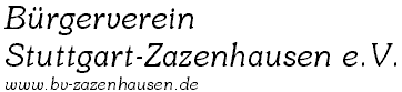 B�rgerverein Stuttgart-Zazenhausen e.V.